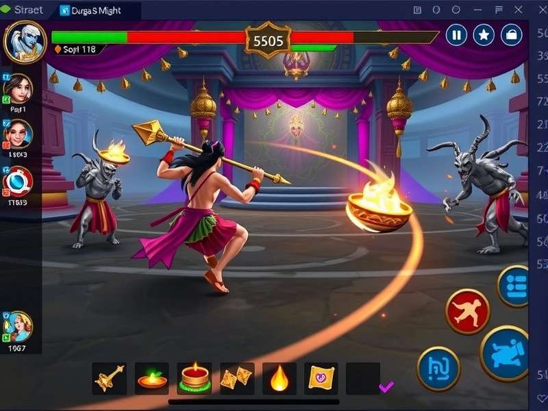 Durga S Might festival event showcasing Diwali celebration in game